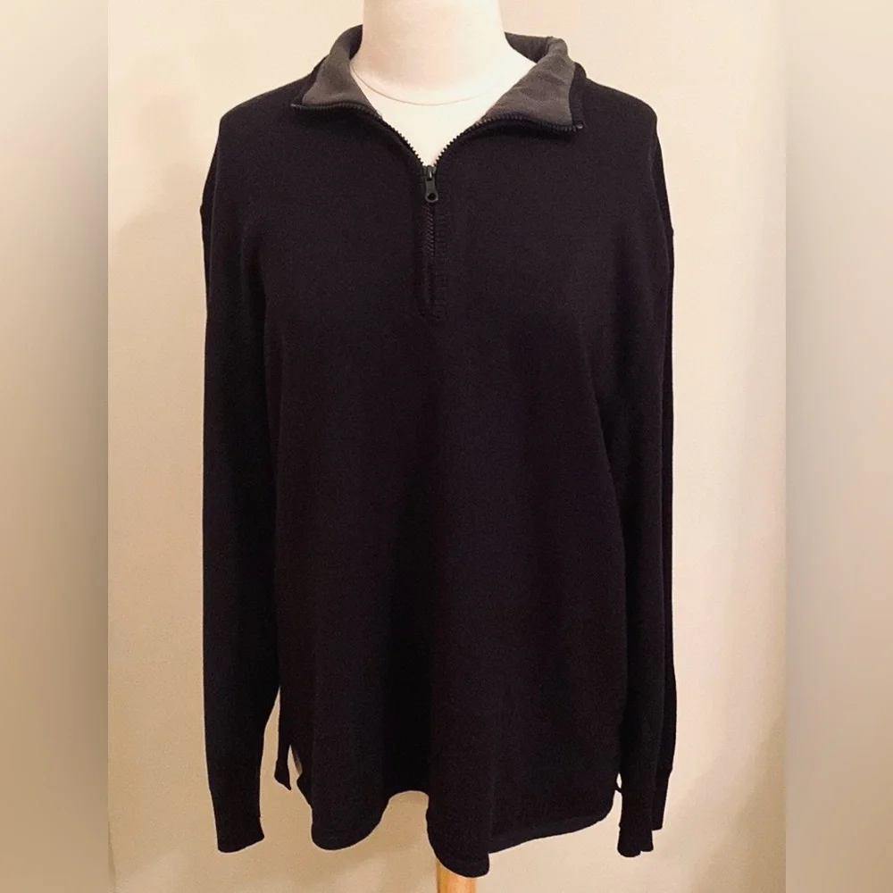 The North Face Men’s Black SZ L Gorpcore Cabin Wear Wool Blend Fleece Sweater